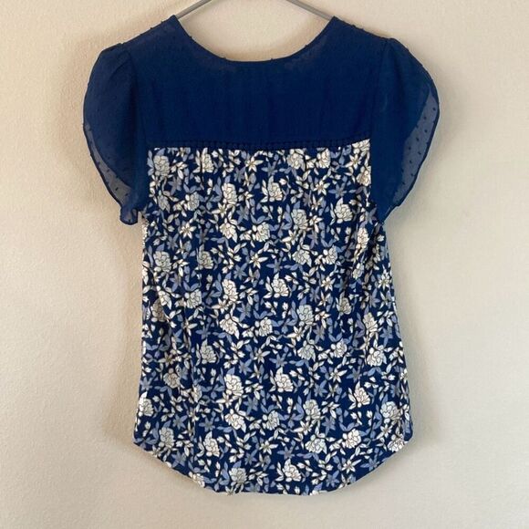 Daniel Rainn Jarra Flutter Sleeve Tassel Tie Knit Top Size Petite Small (F3) NWT - Picture 2 of 9